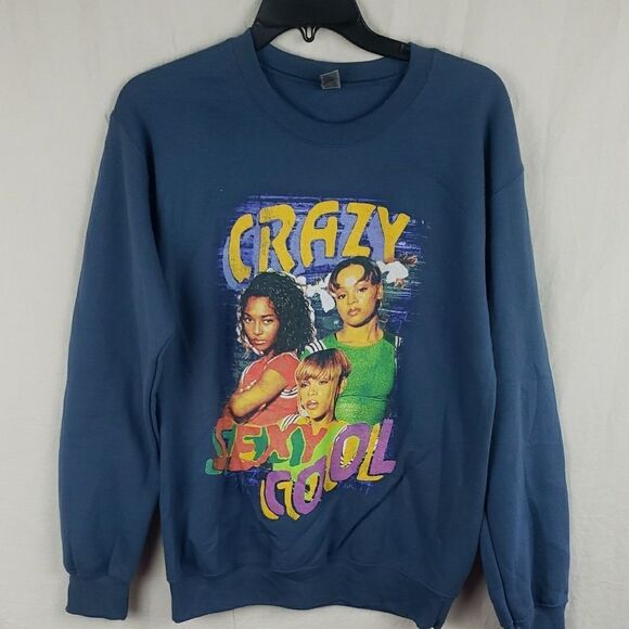 TLC Crazy Sexy Cool Blue Women's Small Sweatshirt - Picture 1 of 6